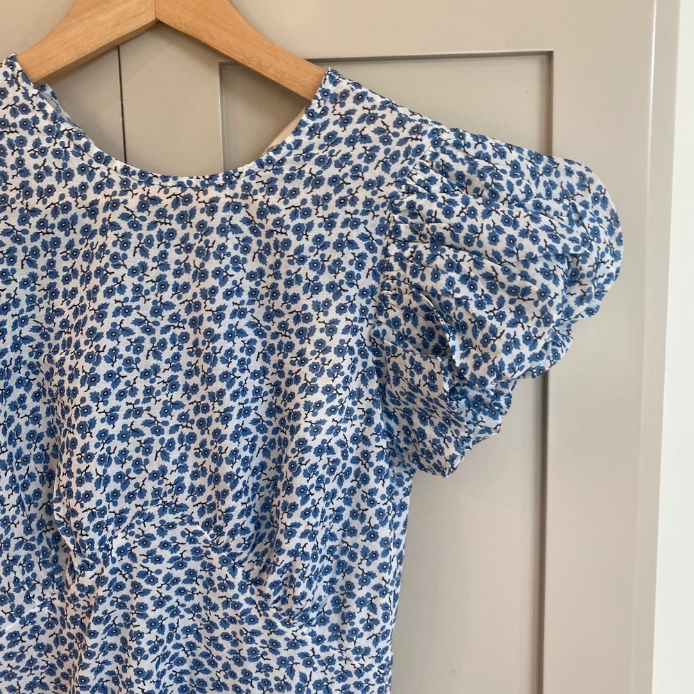 NWT Doen Romina Dress in Cornflower Hillside Bloom